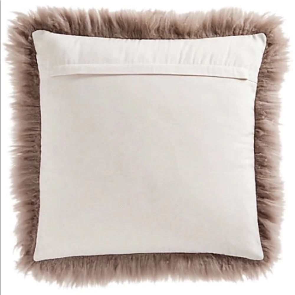 88. Sheepskin Decorative Pillow